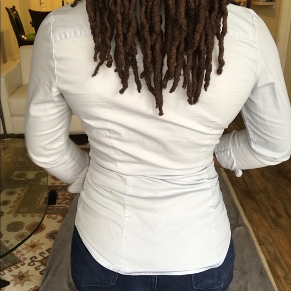 Forever 21 Contemporary Sky Blue Collared Shirt - Picture 4 of 8